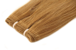 18" Length East-European Colored & Blond Weft Hair Extensions